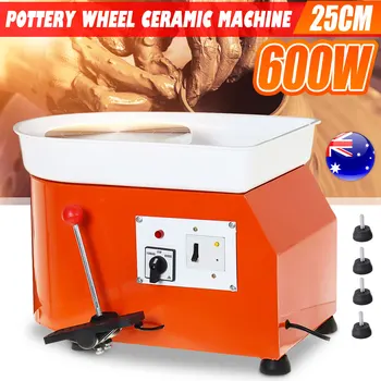 

DIY 220V 600W Electric Pottery Wheel Ceramic Machine Foot Pedal Clay Pottery Forming Ceramic Works Art Work Mould AU Plug