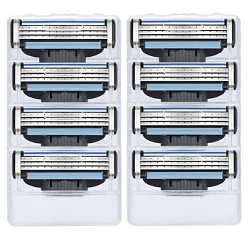 

8pcs/pack Men's Safety Razor Blades Face care Shaving blades Manual shaving Cassette for gillettee mache 3