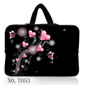 

Pink Hearts Laptop 11",12",13",14",15",15.6" 17 inch Handbag Sleeve Bag For Macbook Air Pro13.3,15.4 Free Shipping
