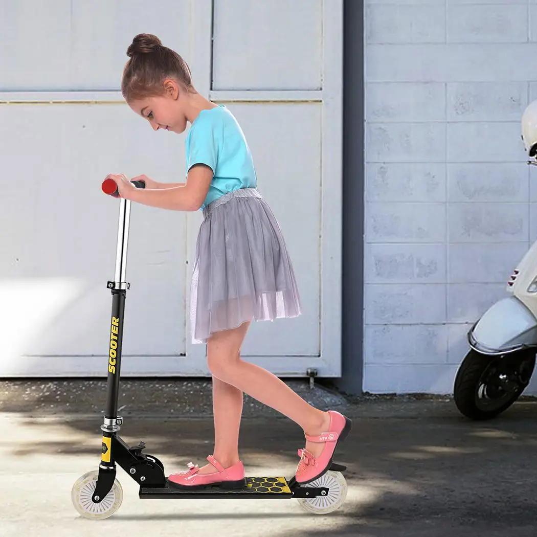 

Aluminum Kids Kick Scooter Adjustable Folding Scooters For Kids Height Unisex League 2 Kick Kick Scooter Wheel City Skate Roller