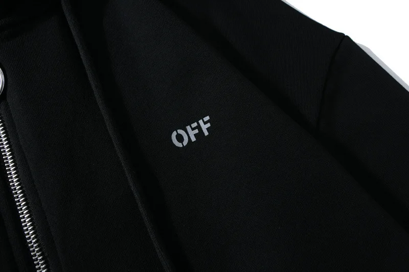 Off-White куб перспектива стрелка светоотражающий Кардиган Толстовка