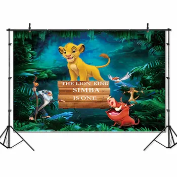 

thin vinyl lion king boy 1st BirthdayParty children Banner Backgrounds Printed Professional Indoor Photographic studio Backdrop
