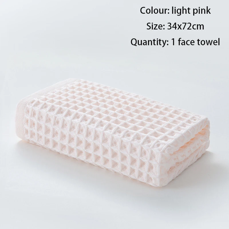 light pink 1 70x140 см, банное полотенце для взрослых, хлопок, микрофибра, вафельное банное полотенце, мягкое и удобное впитывающее полотенце, домашнее банное полотенце - Цвет: light pink 1