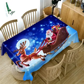 

Christmas gift 3D Tablecloth Dustproof Table Cover Thanksgiving Dinner 3D Tablecloth Home Party Decor Christmas Size