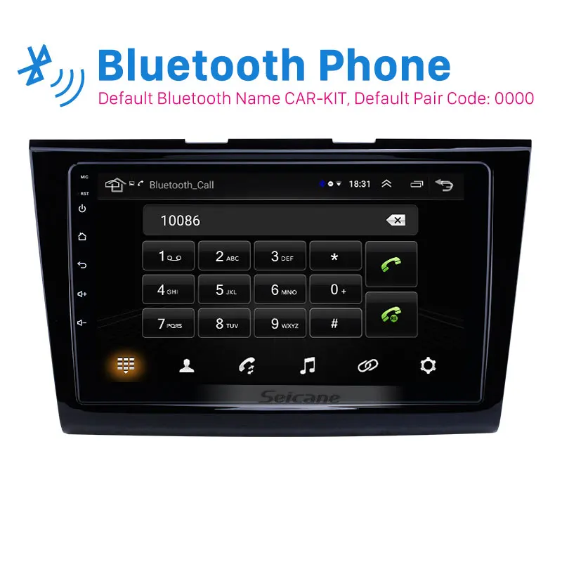 

Seicane 9 inch Android 9.1 2.5D screen car GPS Radio Multimedia Player for 2015-2018 Ford Taurus support Carplay TPMS DAB+