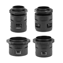 uxcell AD25-AD54.5 PG21-PG48 M25-M64 Plastic Cable Gland Corrugated Tube Connector Pipe Joints Clamps Strong Durable Stretch