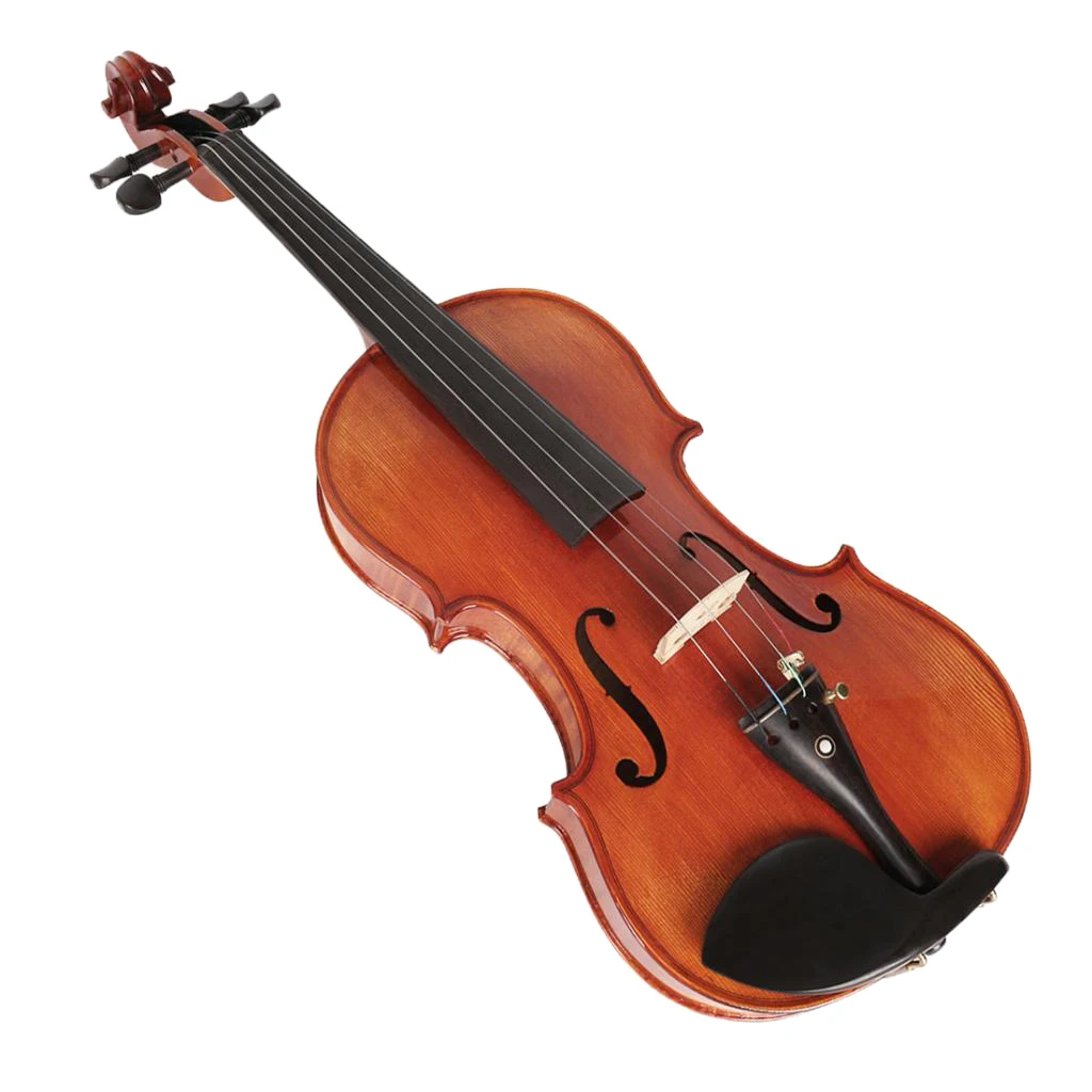 

4/4 Full Size Acoustic Violin Bow Rosin Bag Case Mute Tuner Strings Set