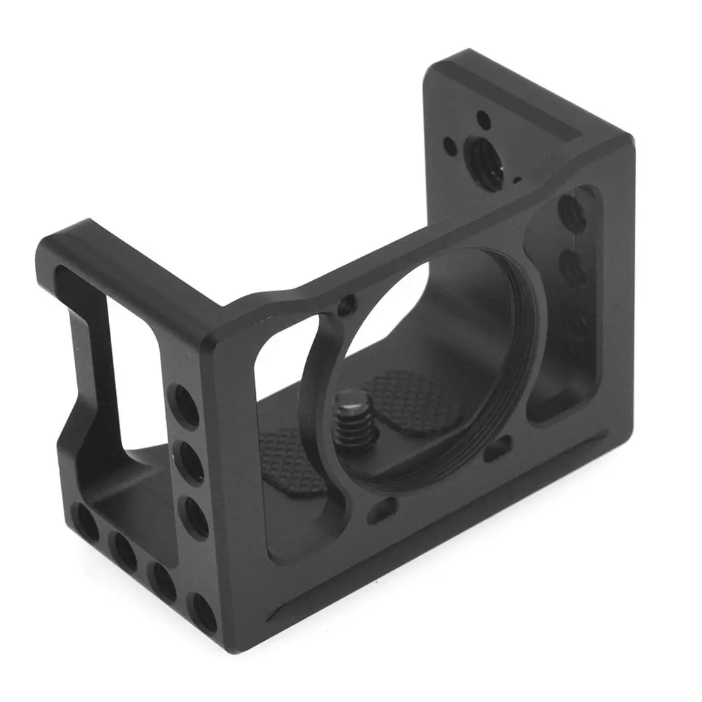 

Camera Rabbit Cage Mount For Sony Rx0 Ii Protective Metal Vlogging Holder With Cold Shoe 37mm Lens Filter Adapter