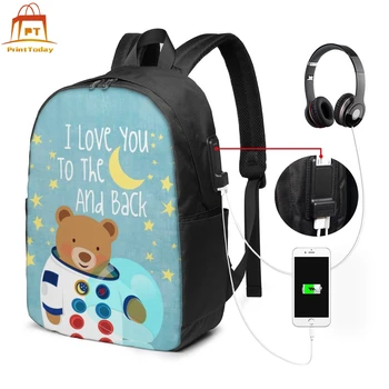 

Teddy Bear Backpack Teddy Bear Backpacks Street Trendy Bag High quality Print Multifunctional Teen Bags