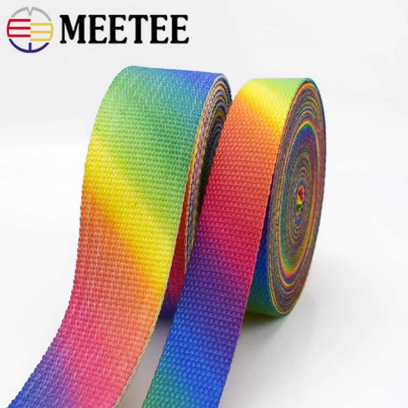

8M 23/38mm 2mm Thick Printed Canvas Webbings High Tenacity Backpack Strap Webbing Ribbons Clothes Bag Sewing Tape Bias Binding