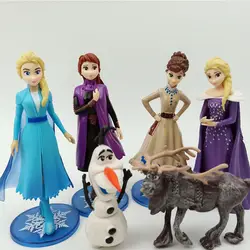6 шт. игрушки Фигурки модель снеговик благословение животные экшн фигура аниме украшения куклы детские игрушки для детей