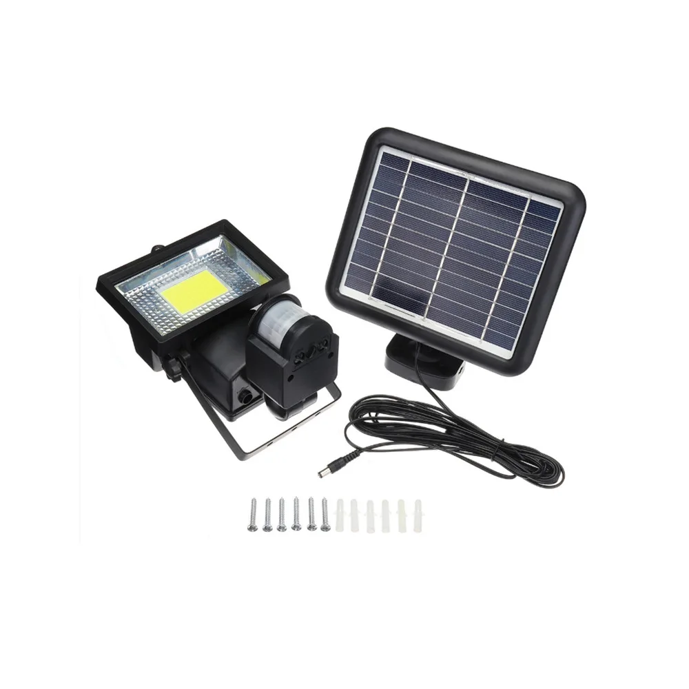 

Solar Sensor Wall Lamp Cob Split Super Bright 100LED Outdoor Waterproof Sensing Lamp Body Sensing Wall Lamp
