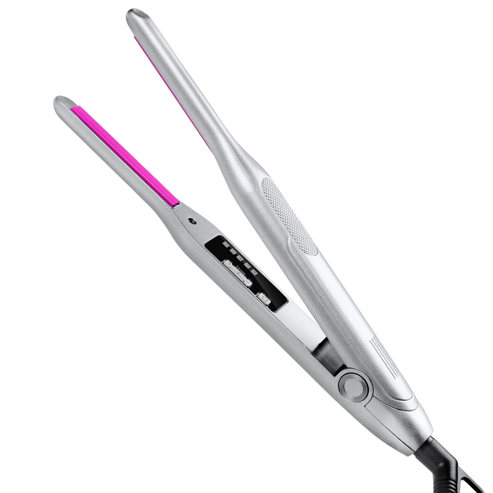 

2 in 1 LED Hair Straightener Ceramic Beard Hair Straightener Curling Iron hair curler Professional Flat Iron for Short Hair VIP
