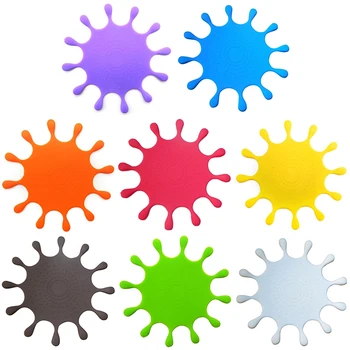 

New Water-Drop Shape Silicone Drink Coasters Table Cup Mat Home Decor Drink Cup Placemat Tableware Gadgets Red