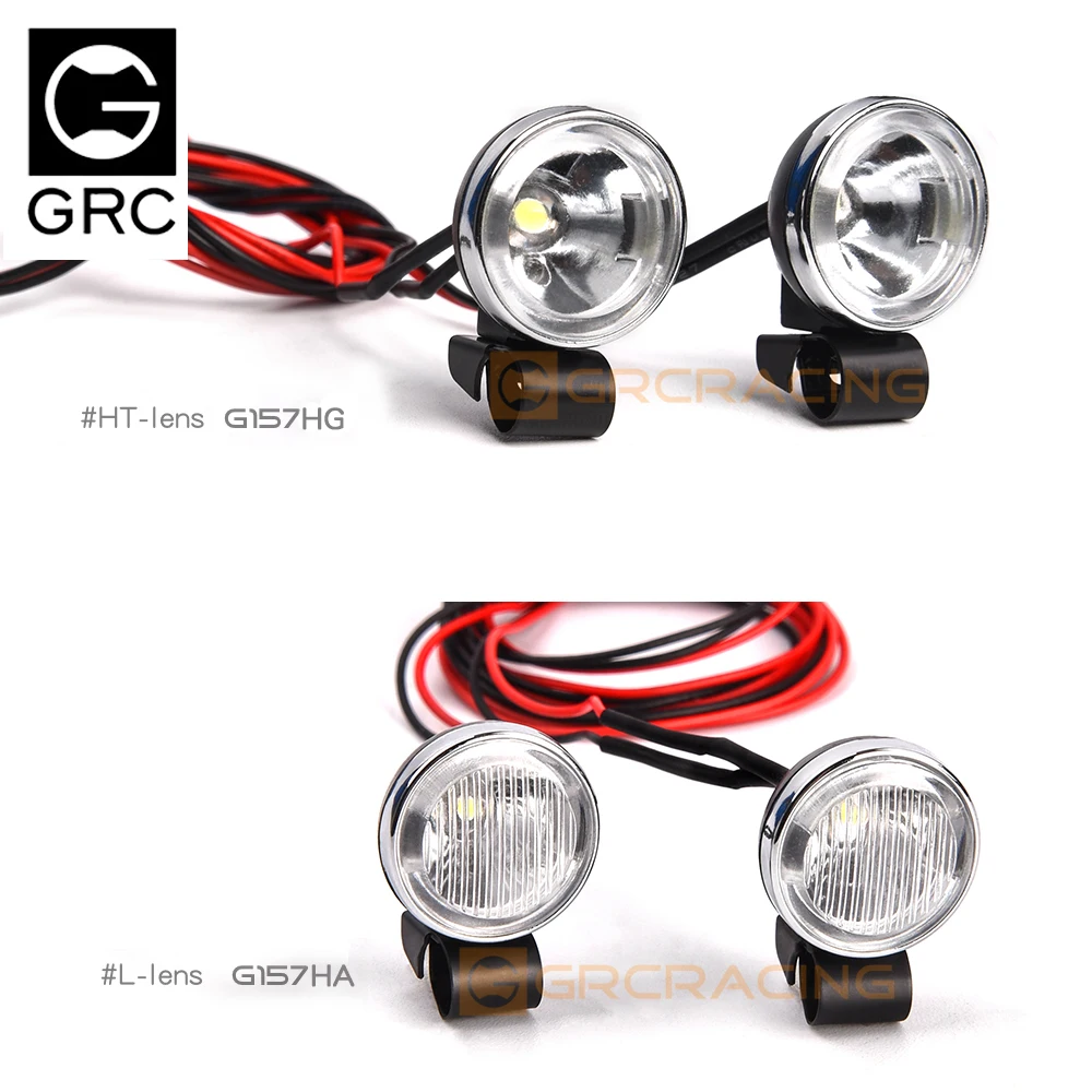 Pack De 2 Focos Delanteros RC Cuadrados Para Coches Crawler Escala 1/10, Compatibles Con TR4, TR6, SCX10 90046, Resistentes Al Agua, Voltaje 4.8-6V