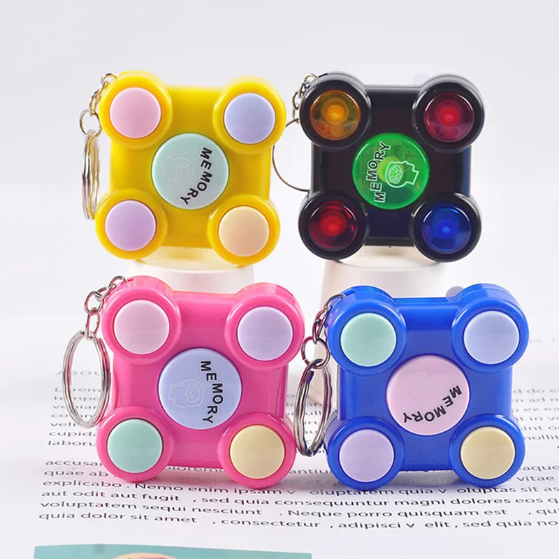 

1PC Adults Kids Stress Relief Toy Portable Colorful Gamepad Shape Memory Maze Cube Gadget Keychain Educational Breakthrough Game