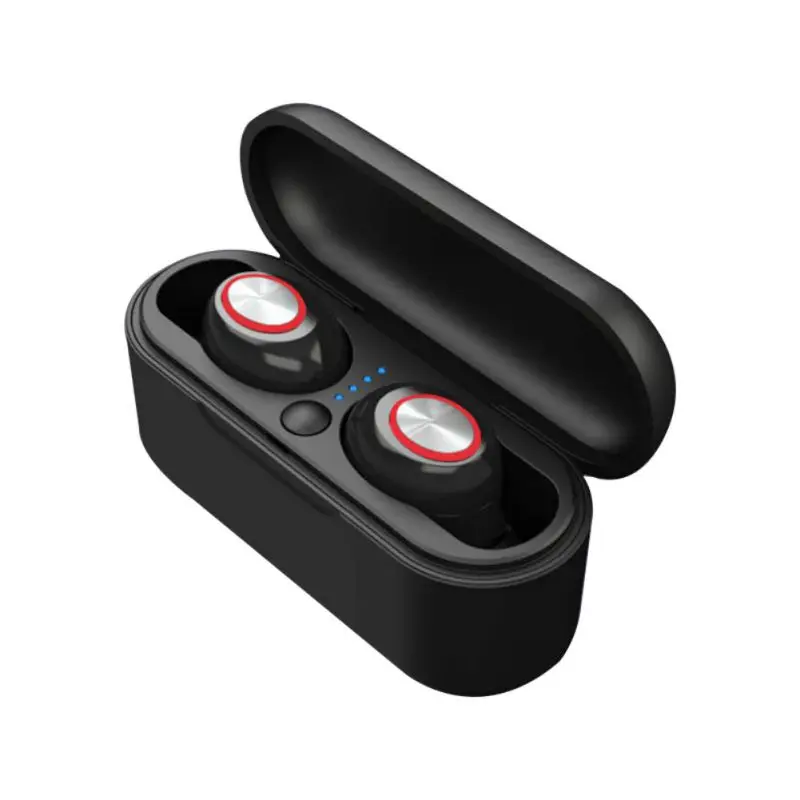 Эргономичный дизайн Bluetooth 5,0 беспроводные наушники стерео звук в ухо с микрофоном зарядный чехол для бега - Цвет: B