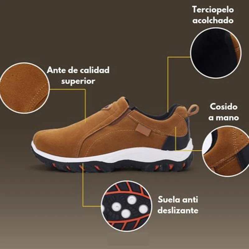 Повседневная мужская обувь для альпинизма; Новинка года; Мужская обувь без шнурков; нескользящая модная Мужская дышащая обувь в винтажном стиле; обувь для вождения