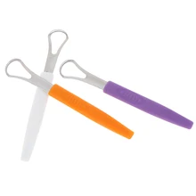 1 шт. многоразовый портативный скребок для языка из нержавеющей стали для чистки полости рта щетка для Освежителя языка для взрослых гигиена полости рта уход