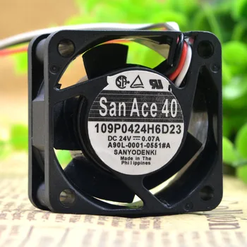 

Sanyo fan 109P0424H6D23 24V 0.07A 4CM cooling fan A90L-0001-0551 # A
