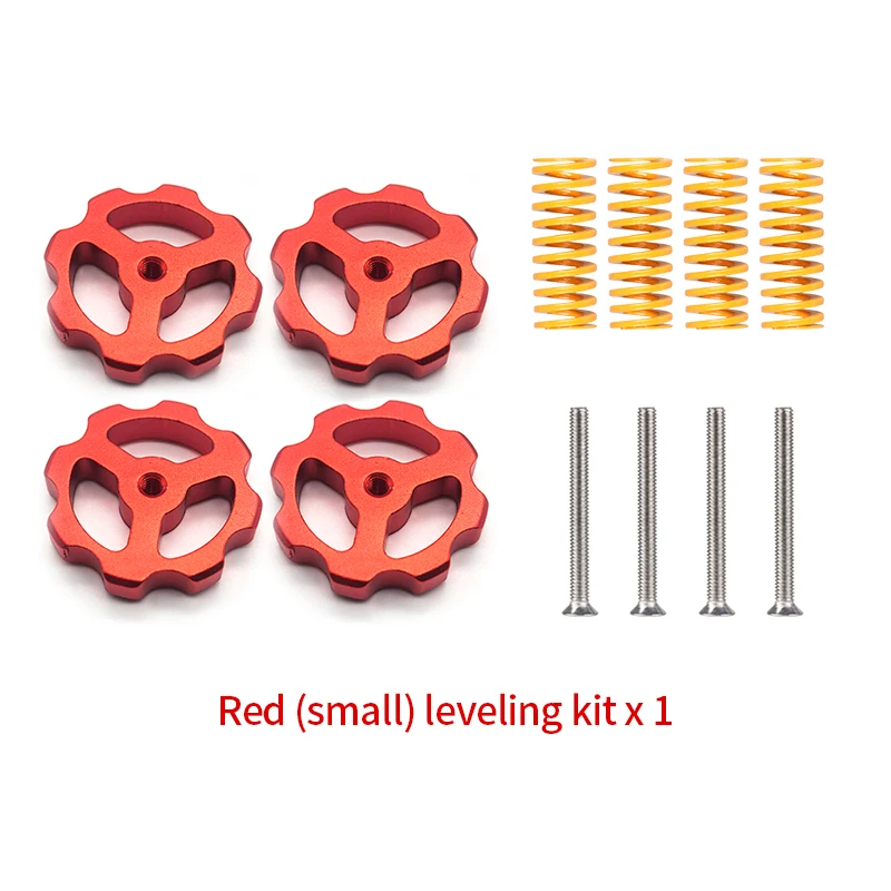 1Set/Pack 3D Printer Parts Heated Bed Spring Leveling Kit Adjustment Nut+Springs+ Screw Heatbed Kit For CR-10 Ender 3 MK3 Hotbed belt 3d printer 3D Printer Parts & Accessories