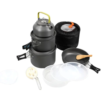 

Camping Cookware Kit Lightweight Backpacking Cooking Set Picnic Pots and Pans for Camping Backpacking Outdoor L5