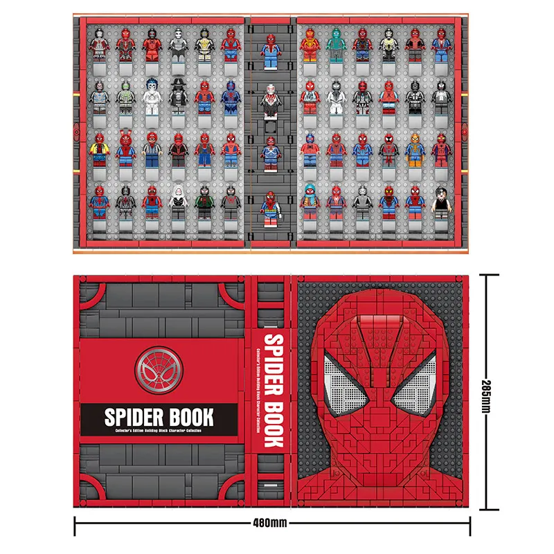 DHL Marvel Spider Book SY1461 человек Железный светильник мини наборы фигурка advanger Lepinblocks