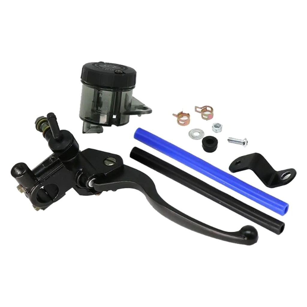 Motorcycle Hydraulic Disc Brake Clutch Hand Lever Pump Kit Set Round Oil Cup