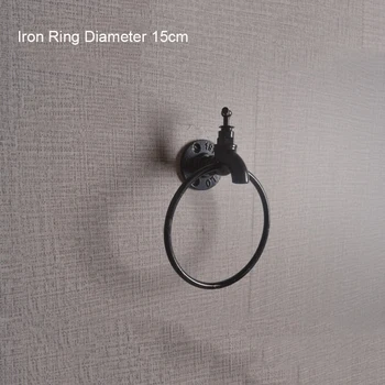 

Retro Kitchen Bathroom Storage Rack Industrial Wall Mounted Towel Ring Holder Organizer Hanger Shelf Towel Holder Hardware Tools