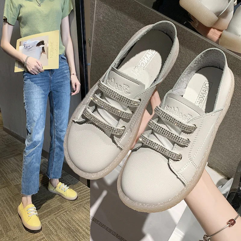 

Lace-up 2019 New Style Single Shoes Korean-style Casual Shoes Single Shoes WOMEN'S Shoes Autumn Women's Versitile Fashion Single