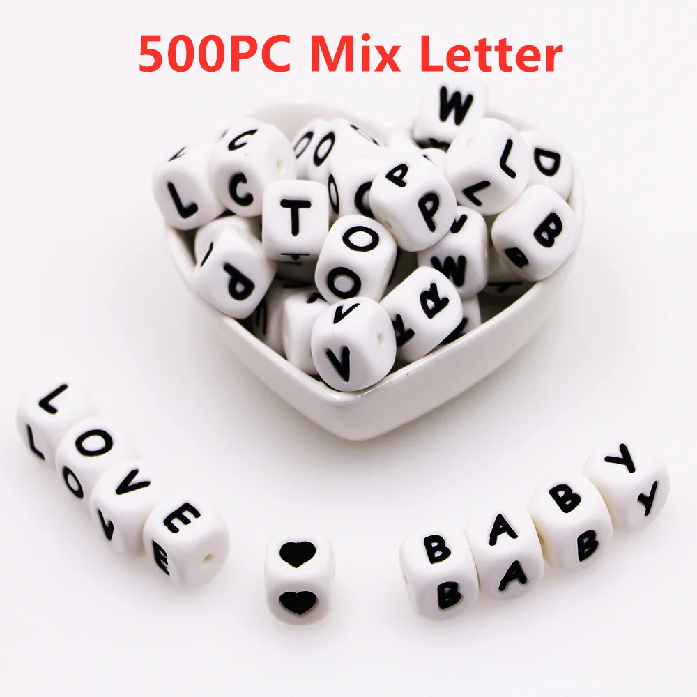 500pcs Mix letter