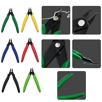 

1PCS Electronic Diagonal Pliers Wire Cable Cutters Non-slip Side Cutters Snips Flush Nipper Mini Diagonal Pliers Hand Tools