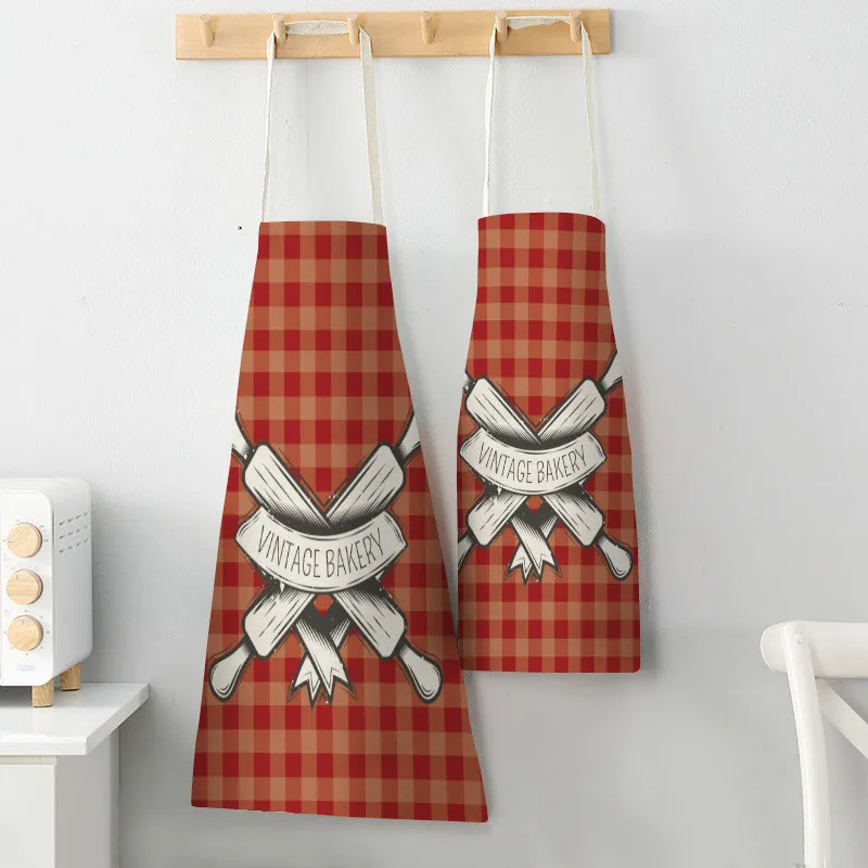 Bake Aprons Kitchen Aprons for Woman Home Decor Cotton Linen Sleeveless Apron Cooking Baking Waist Bib Tools