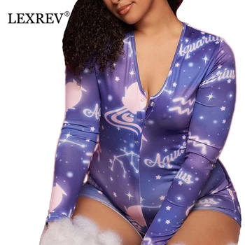 

Constellation Zodiac Sign Sexy Designer Onesies Pajamas For Adults Women Sleepwear Bodysuit Jumpsuit Rompers Onesie Pijamas