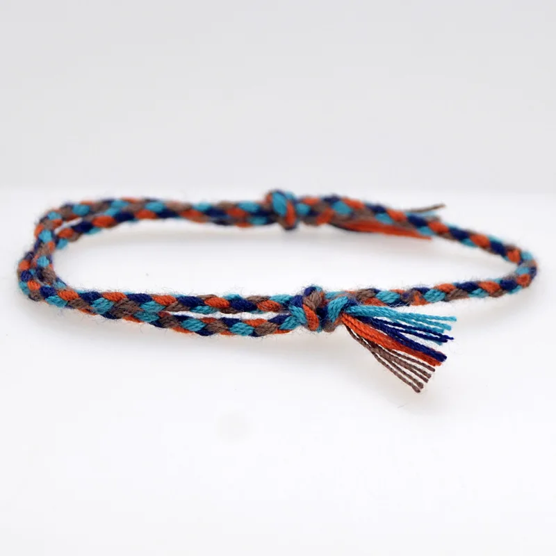 HI MAN 15 Style New Design Japanese Cotton Rope Handmade Bracelet Women Fashion Simple Color Wrap Bracelet Friendship Gift