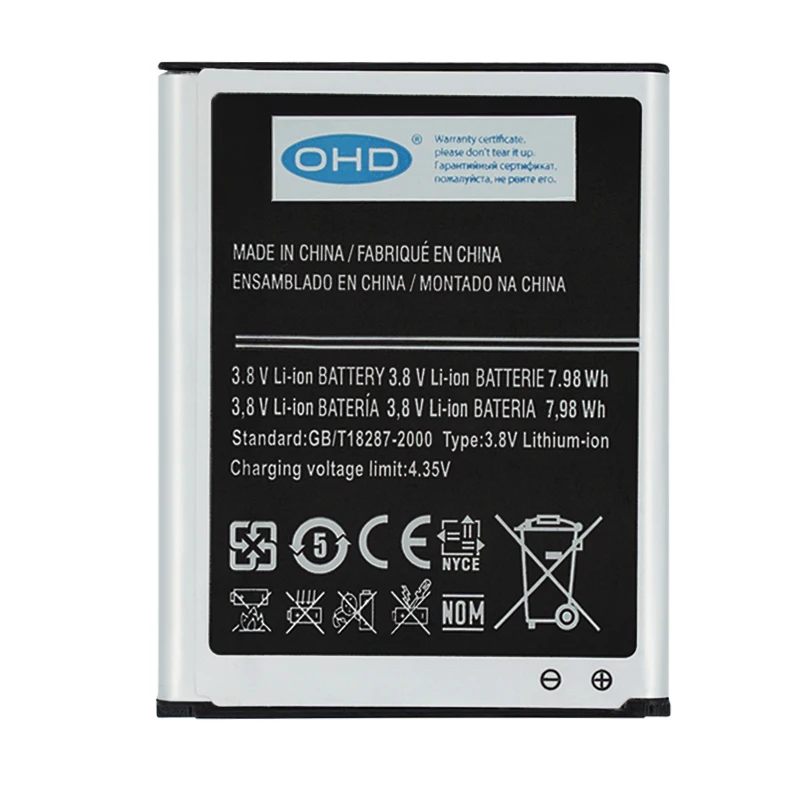 OHD EB425161LU аккумуляторная батарея для телефона Samsung Galaxy S3 mini S3Mini i8190 i8160 S7562 S7580 ace 2 Trend