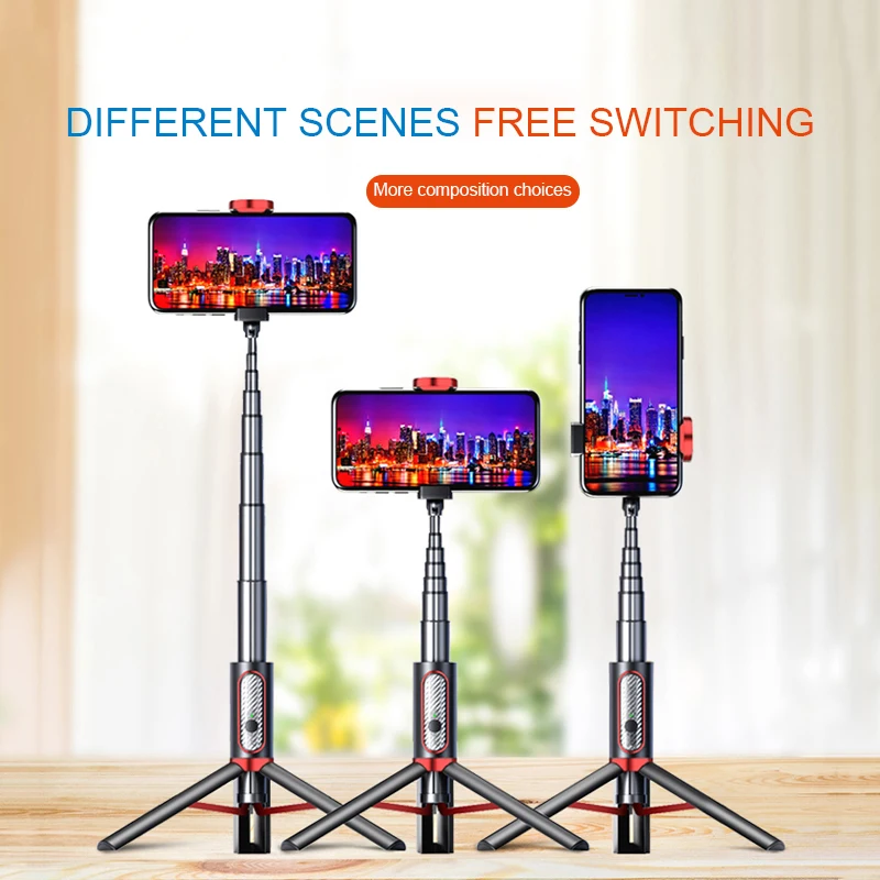 Asta selfie Bluetooth 3 in 1, treppiede e monopiede per smartphone Xiaomi, Mi, Redmi, Huawei, Honor, iPhone e Samsung._voghion.com