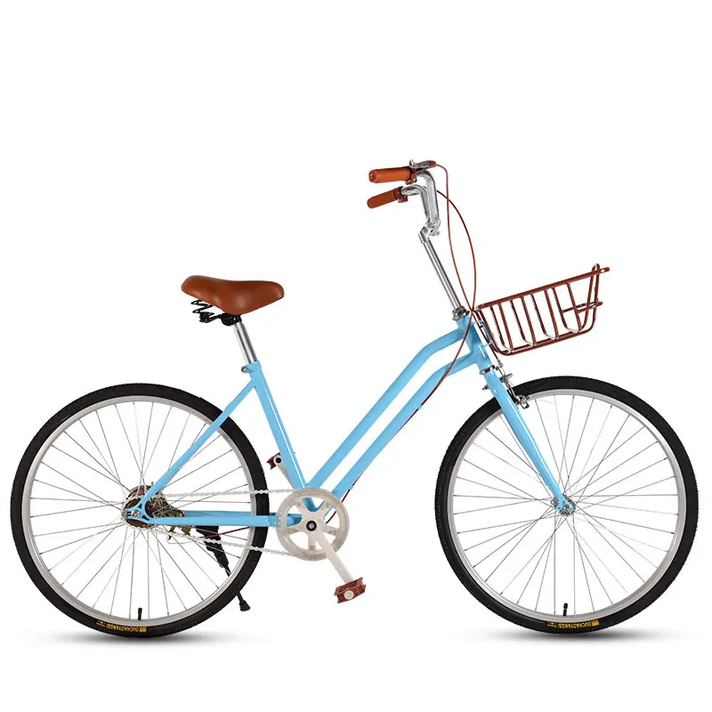 Commuter Bicycle 24 Inch Single Speed Retro Adult Student Bike