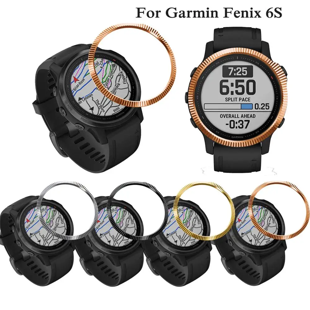 

For Garmin fenix 6S Case For fenix 6S Pro fashion sports style Bezel Ring Styling Case Adhesives Cover Protection fashion Bezels