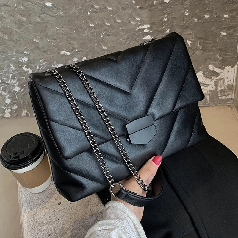 Purses Totes Crossbody-Bags Casual Women Chain Shoulder Female Ladies Soft New