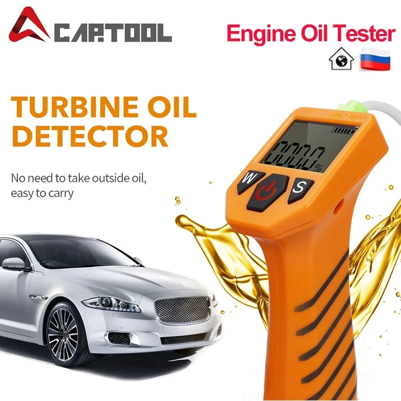 Engine Oil Tester For Auto Check Oil Quality Detector With LED Display Gas Analyzer Car Testing Tools