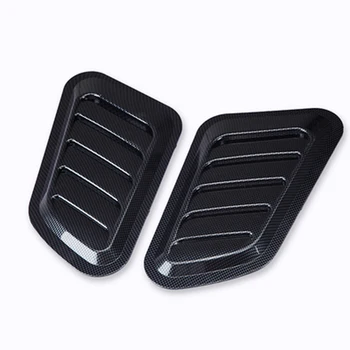 

2 Pcs Scoop Bonnet Portable Vent Covers Auto Decorative Hood Cover Turbo Intake ABS Material Multipurpose Car Engine