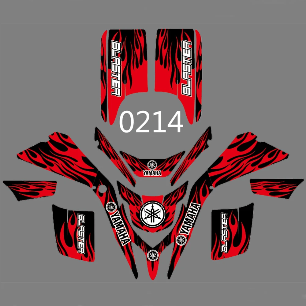 

For YAMAHA YFS200-BLASTER ALLYRS Graphics Decals Stickers Custom Number Name 3M Full Motorcycle Backgrounds Accessories