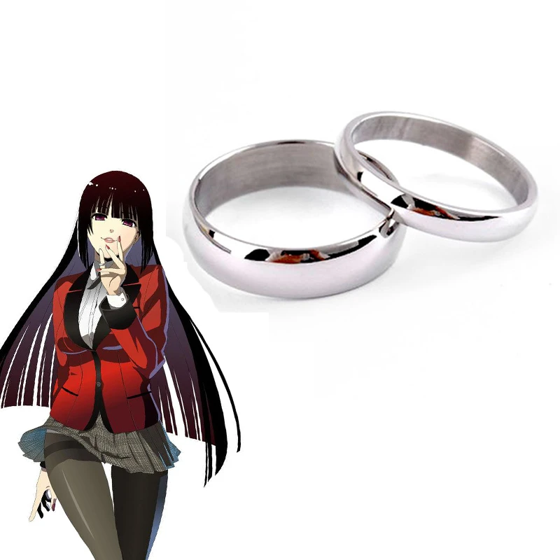 男性と女性のための金属リング アクセサリー マンガ 賭ケグルイ 蛇喰夢子 コスプレ Costume Props Aliexpress