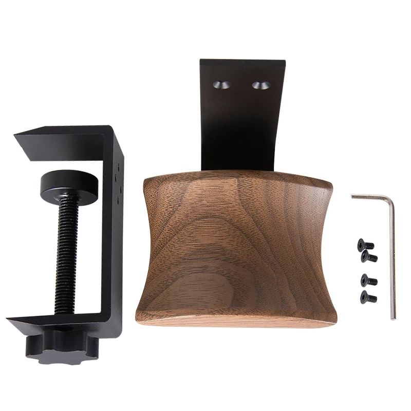 Headphone Holder Rack Headphone Stand Wood Desk Headset Display Hanger Aluminum Alloy Easy Install High Quality Fashion 1pc