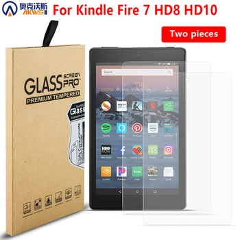 

Screen Protector for Kindle Fire HD10 Screen Film for Kindle Fire 8 Fire 7 Scratchproof Screen Guard 2 Packs Tempered Glass