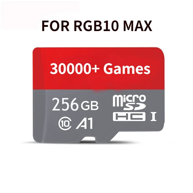 128GB Storage Card For POWKIDDY RGB10 MAX Game Console System Card Install 30000 Games Official Game Card Mini Memory Card 