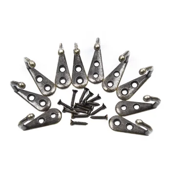 

10pcs antique style hooks Key Clothes Coat Hat Bags Towel Wall Mounted Holder Home Bathroom Door Metal Hanger Rack
