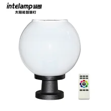 Стиль солнечная настенная лампа столб лампа солнечная лампа наружная дверь лампа-колонна Бытовая садовая лампа водонепроницаемый пульт дистанционного управления