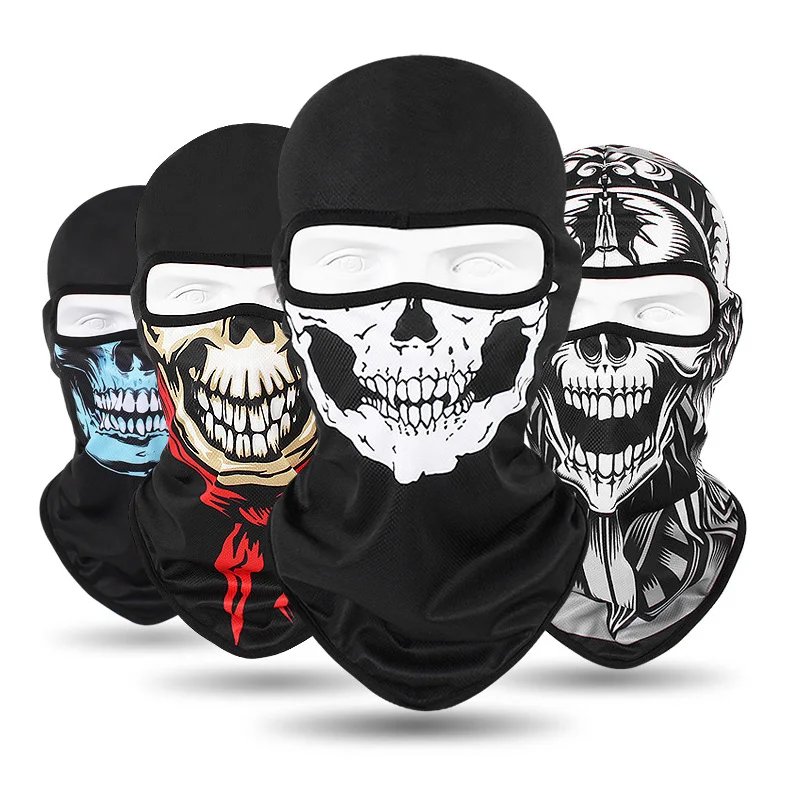 Outdoor Sunscreen Balaclava Motorcycle Skull Face Mask Quick-drying Breathable Cycling Wind Cap Ski Mask MTB Bicycle Headgear